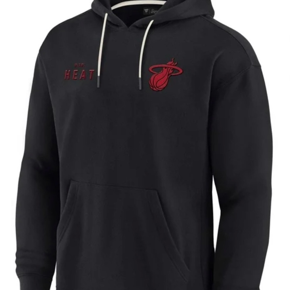 Fanatics Black Miami Heat Elements Super Soft Fleece Pullover Hoodie SZ XL